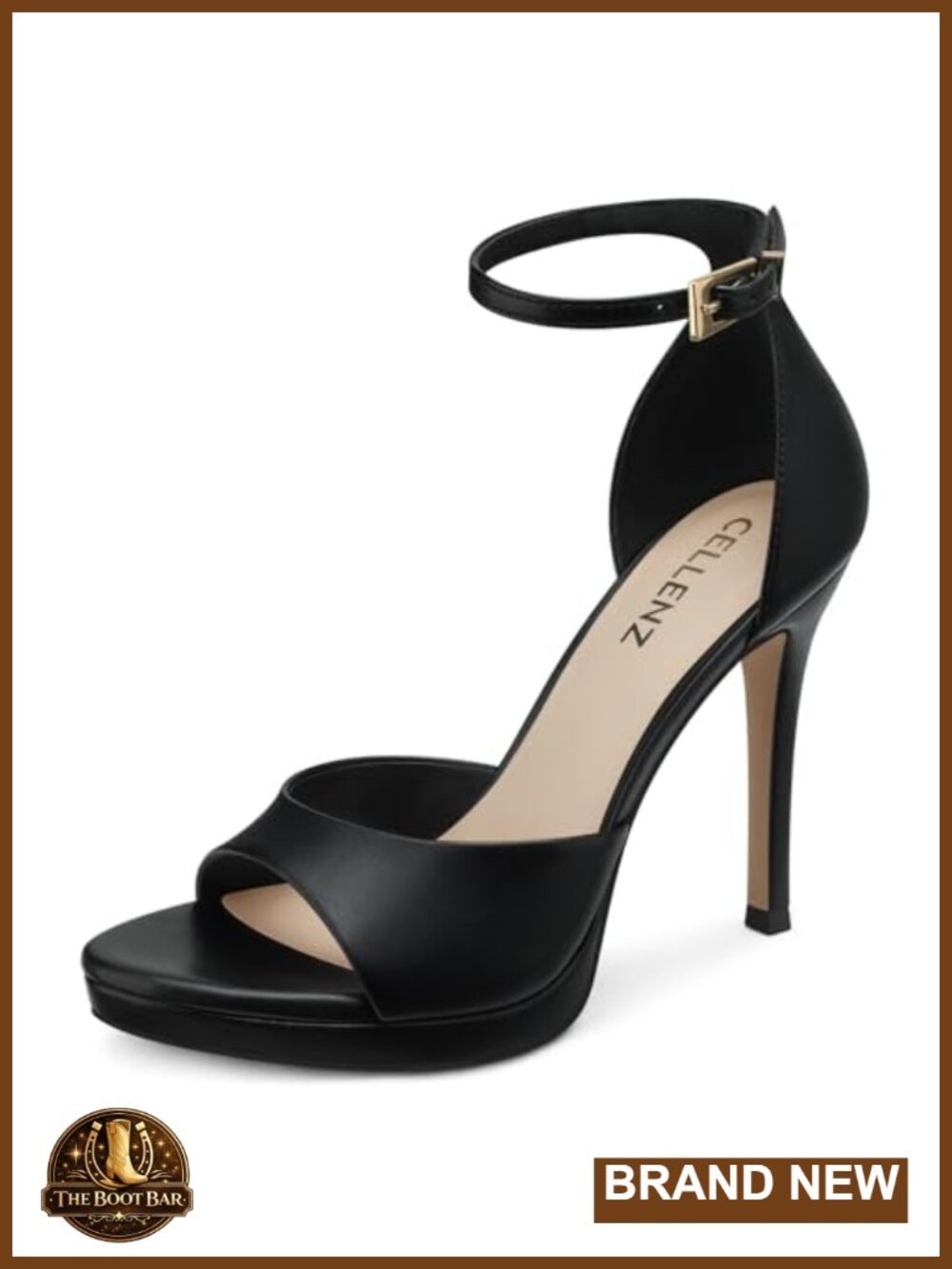 Strappy Stiletto Heel Sandals - Open Toe 3.9" Heel Dress Shoes for Wedding Prom